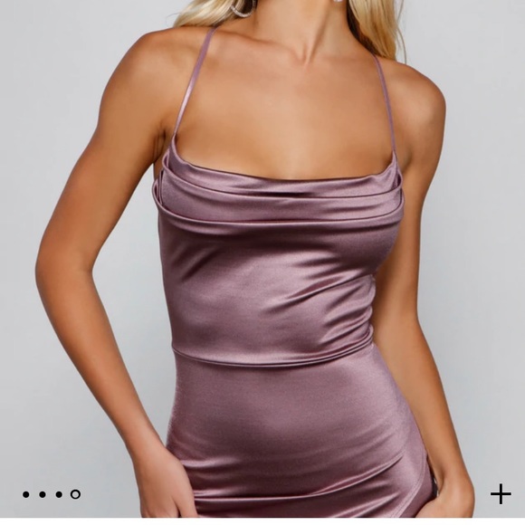 NWT Satin “Lillyanne” midi dress Windsor Store - Picture 3 of 4